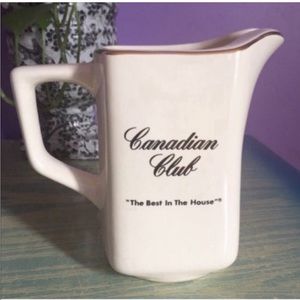 Vintage Water/Bar Pitcher Canadian Club